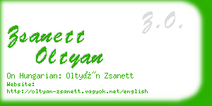 zsanett oltyan business card